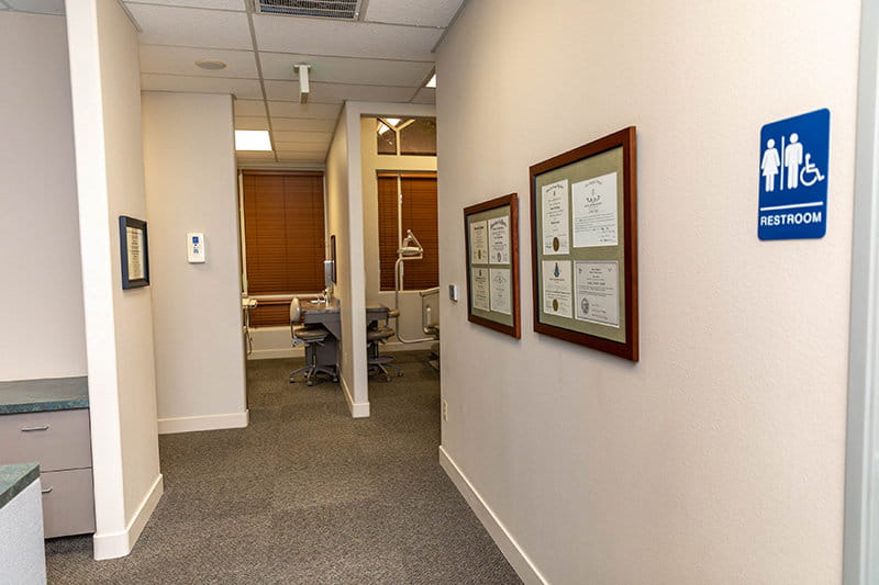 Interior-the hallway back to patient exam rooms.